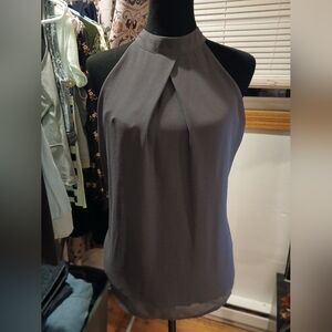 Naked ZEBRA Sz Med Greyish Halter Top